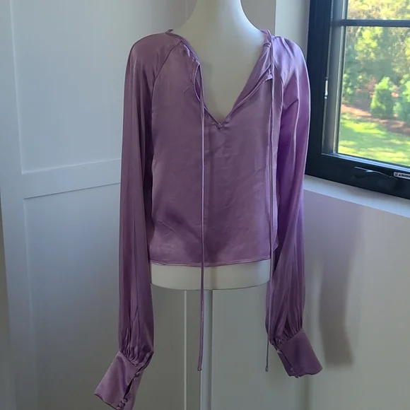 Vici crop satin top - Picture 6 of 7